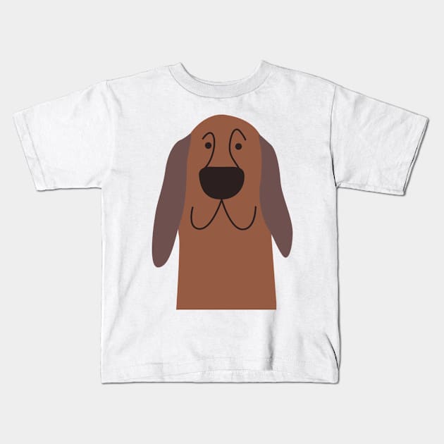 Hand-drawn puppy Kids T-Shirt by Cleopsys